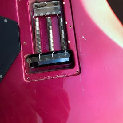 1987 MIJ By ESP Kramer Bluesbreaker, Neck-Through, Gradient Metallic Orange, Kramer Gig Bag image 24