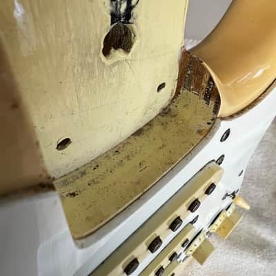Fender Squire loaded body 1980’s - Olympic white image 6