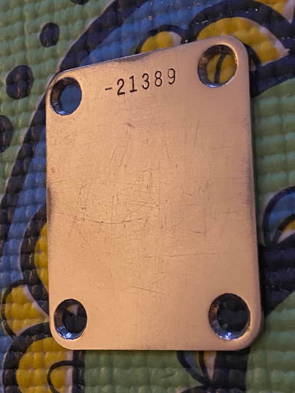 1957 Fender Neck Plate original vintage pre-CBS - Stratocaster/Telecaster/Bass/etc - Chrome ‘57 image 1