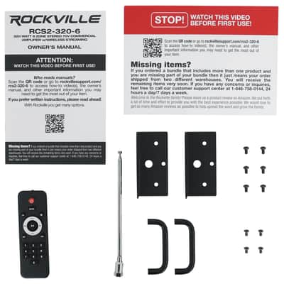 (6) Rockville PEN-65T White 6.5" 70V Commercial Hanging Pendant Speakers+Amp image 11