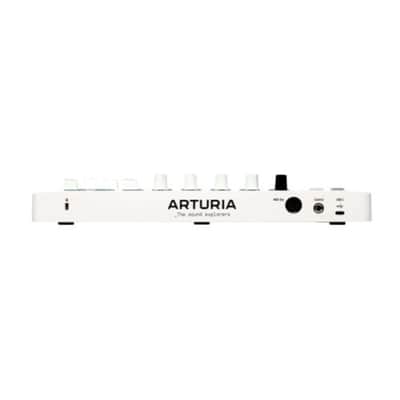 Arturia MiniLab 3 Mini Hybrid Keyboard Controller with Pad Controller / Creative Software, Mini Display / Clickable Browsing Knob / Built-In Arp / Hold and Chord Modes (White) image 7