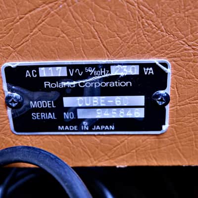 Roland CUBE-60 60-Watt 1x12" Guitar Combo 1988 - 1989 - Orange image 6