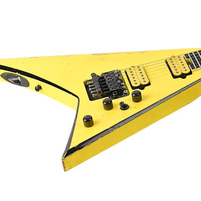 New Jackson Custom Shop Randy Rhoads Nitro Relic Grafitti Yellow w/FU Tone Upgrades #RR4075 image 2
