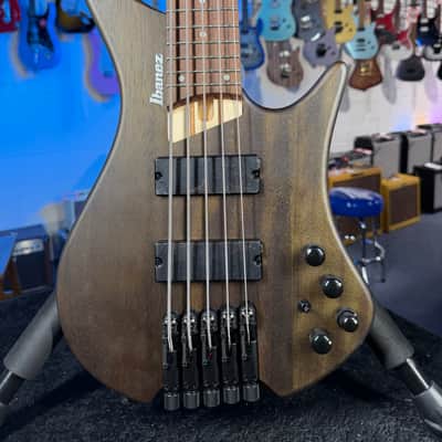 Ibanez Bass Workshop EHB605 5-string Electric Bass Guitar - Walnut Flat, Free Plek! 024 image 2