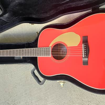 Fender FSR Paramount PM-1E Deluxe Limited Edition * fine and rare all solid Dreadnought guitar * sounds/plays/looks really great! Fiesta red finish is outstanding * comes with original Fender hard shell case * image 14