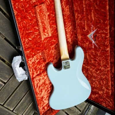 Fender Custom Shop 1966 Jazz Bass Journeyman Relic – Aged Daphne Blue w/ Matching Headstock, OHSC image 4