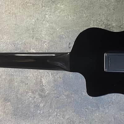 Eleuke RHT-C Solid Body/Electric Concert Size Ukulele - Gloss Black image 3