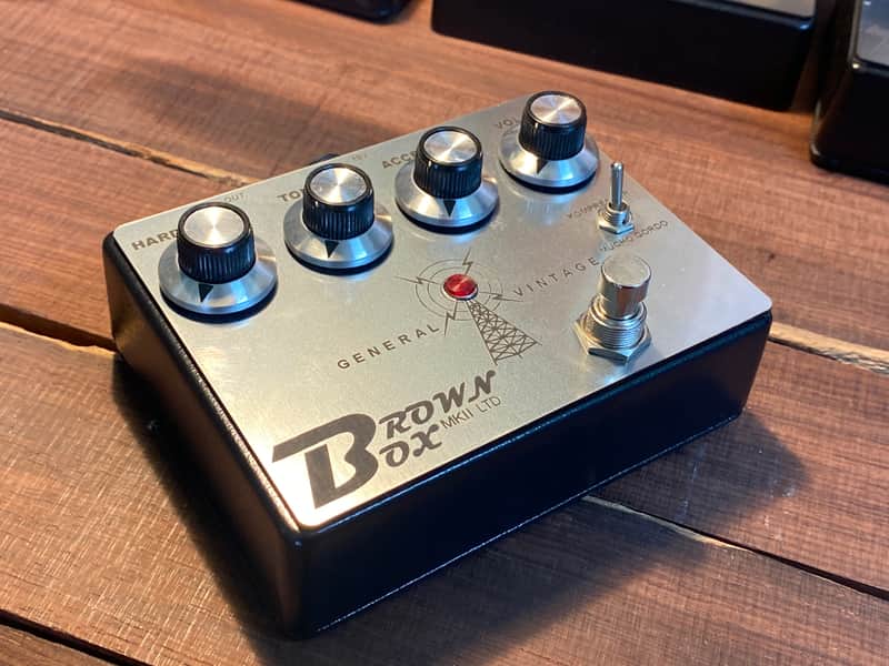 General Vintage Tone Brown Box MKII FX pedal Overdrive / Distortion ODS Classic Version Hand Made image 1