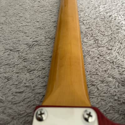 Fender Modern Player Jaguar 2011 MIC P90 Transparent Red Rare Guitar + Gig Bag image 10