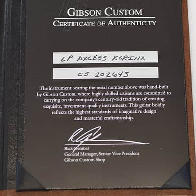 Gibson Les Paul Axcess Korina Custom Shop  2012 image 11