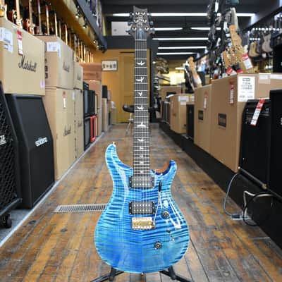Paul Reed Smith Custom 24 10-Top Electric Guitar River Blue Pearl w/Hard Case image 4