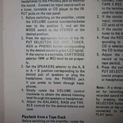 Owner's Manual for TEAC A-919 DC Integrated Stereo Amplifier 1984 image 5