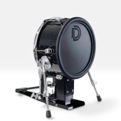 Dolby 12” Electronic Kick Drum w PEDAL Black Sparkle for Roland Alesis image 2