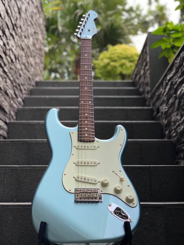 Tokai Stratocaster AST-104 IBL/R Goldstar Sound Japan in Ice Blue Metallic with Rosewood image 1