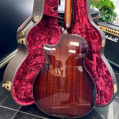 Taylor 524ce Grand Auditorium Cutaway Mahogany Ebony Binding Acoustic-Electric Guitar w/Case image 10