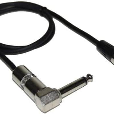 TA4F Mini Connector to 1/4 Right Angle Instrument Cable Compatible with Line-6 Relay G50 G55 G90 Digital Wireless Guitar System TBP12 Transmitter 98-033-0003 image 1