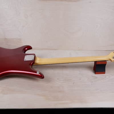 Teisco SPB-200 Spectrum Bass MIJ 2000 Metallic Red Short Scale 30' Japan w/ Bag image 8
