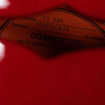 Epiphone ES-339 Semi-Hollow Electric Guitar - Cherry image 14