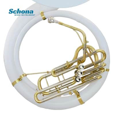 SCHONA SHM-13W - Three-button Glass Fiber Reinforced Plastic Brasswind Sousaphone in Bb image 3