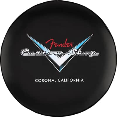 Fender Fender Custom Shop Chevron Logo Barstool Black/Chrome 30" image 3