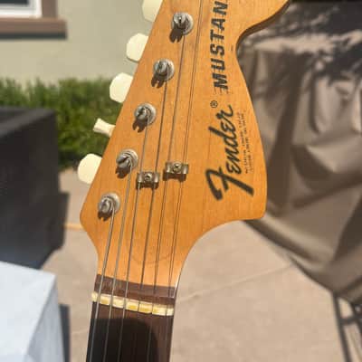 Vintage Fender Competition Blue Mustang with OHSC 1974 Kurt Cobain image 3