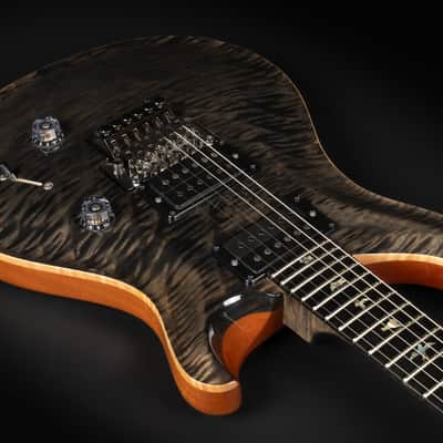 2017 PRS Custom 24 Floyd Rose Wood Library Limited Edition - Grey Black | Artist Grade Quilted Maple Top \m/ Pickups | CoA OHSC image 8