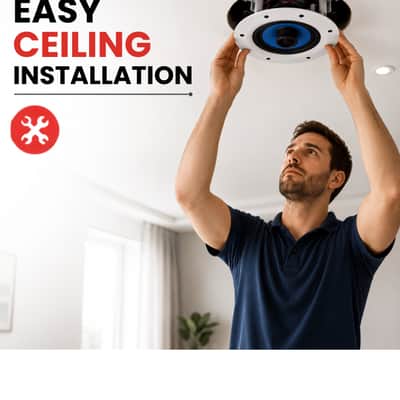 5 Core 6.5 Inch In-Ceiling In-Wall Speaker 360W 2-Way Pair Flush Mount House Home Theater Speakers image 6
