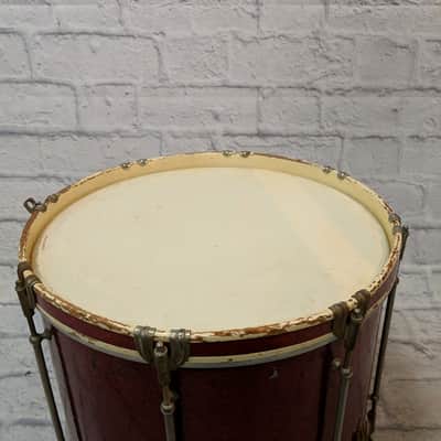 Vintage Ludwig Crimson Marching Snare 16 x 10.5 image 4