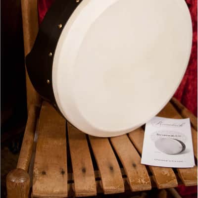 Roosebeck BTDP14B Tunable Ply Bodhran 14 By 5 -Inch with Tipper - Black image 4