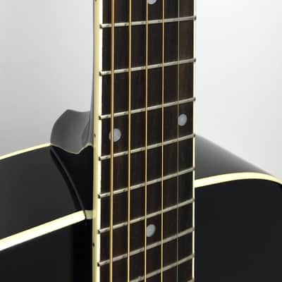The Loar LH-300-BK Archtop Acoustic Guitar - Black image 4