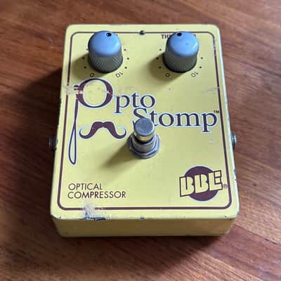BBE Opto Stomp Optical Guitar/Bass Compressor Pedal 2010s - Yellow image 2
