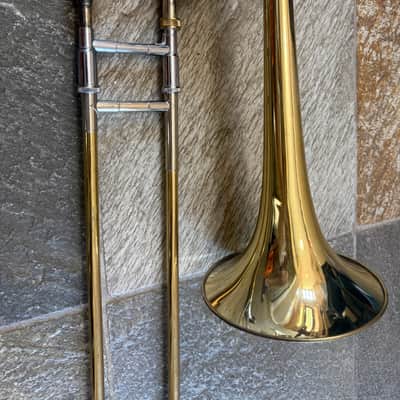 Bach brand trigger Trombone with mouthpiece , USA image 3