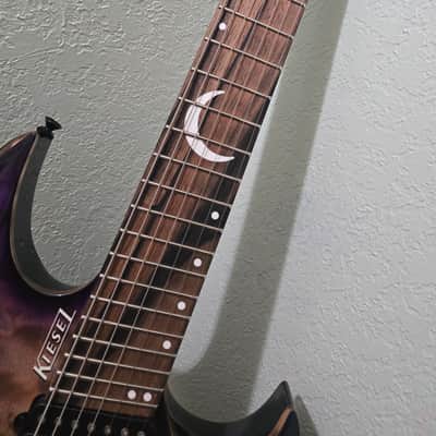2023 Kiesel Vader VM7X Multiscale 7 String in Purple Caliburst w/OGB image 7