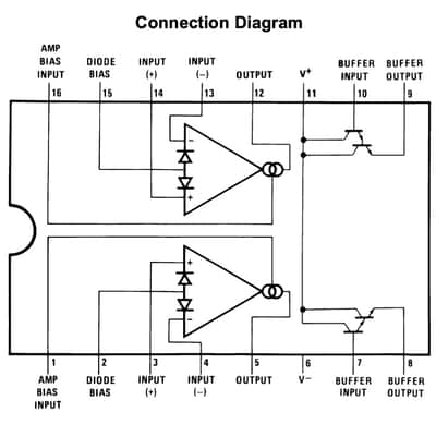 NEW Texas Instruments LM13700, Through Hole OTA Transconductance Amplifer image 2