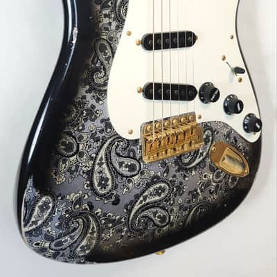Fender Custom Shop 1957 Stratocaster, Time Machine Series, Heavy Relic, Gold Hardware, Black Paisley, w/HSC image 6