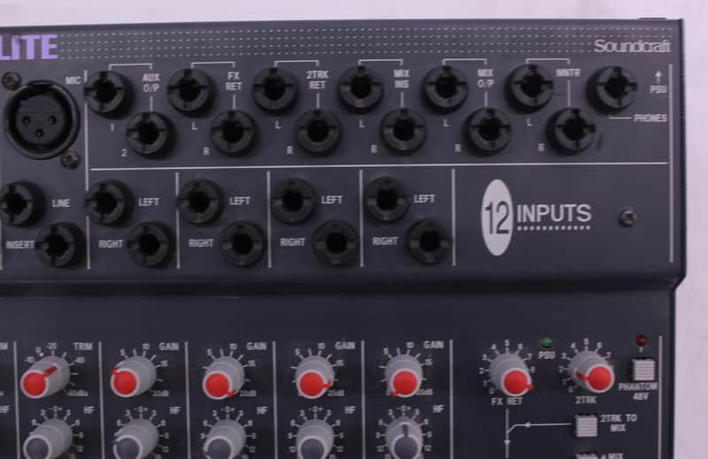 Soundcraft Spirit Folio Lite 12-Channel Mixer - Previously Owned
