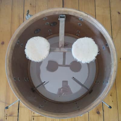 *Slingerland 20,13,16 WMP Radio King Drum Set Vintage 50s 3ply Af.Mahogany/Brass image 13