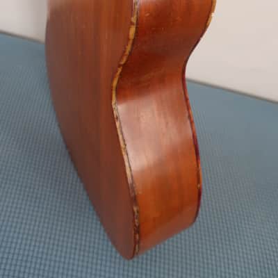 Vintage 1960s Harmony H162 Concert 5105 H165 All Mahogany Guitar Low Action Playable Beautiful Binding Nice Patina Very Clean image 13