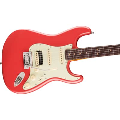 Fender American Ultra Luxe Vintage 60s Stratocaster HSS RW Fiesta Red - Electric Guitar image 4