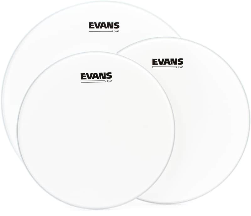 Evans G2 Coated 3-piece Tom Pack - 12/13/16 inch (2-pack) Bundle