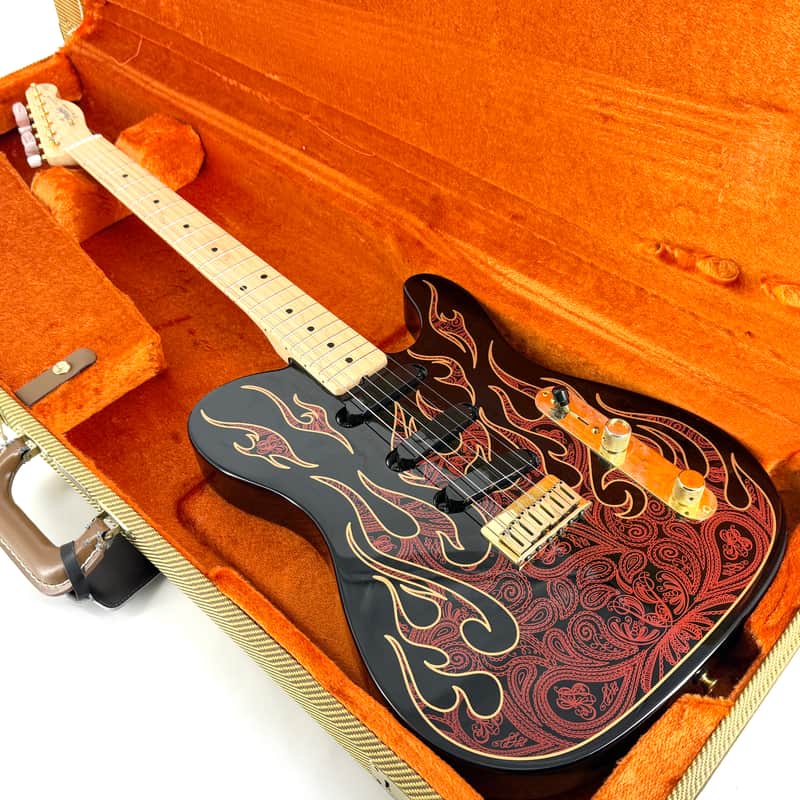 2016 Fender James Burton Telecaster - Red Paisley Flames