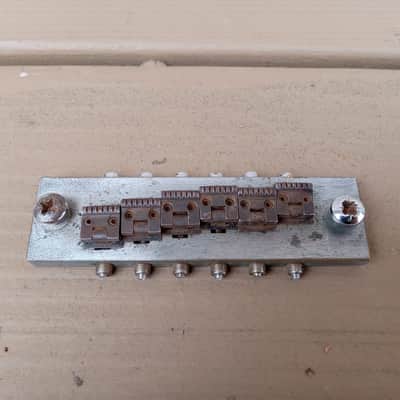 Vintage 1970's Hayman Electric Guitar Bridge w/ Screws! Rare, Original Part! image 1