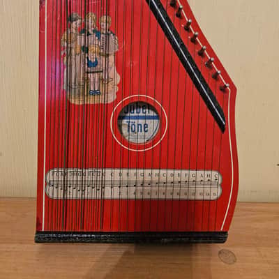 Jubel Tone Zither folk musical instrument 27 strings Musima Germany Vintage image 1