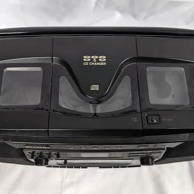 SHARP WQ-CH1500 Portable Boombox 5 CD Changer Stereo Radio Cassette Player - Tested 90's image 3
