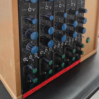 Trident Studios B Range EX Queen, Elton John, David Bowie Channel Strip Mic-Pre EQ Preamp Discreet Class A Rack Bucket built by POM Fairchild for Jimmy Hogarth Vintage 70s British UK London Neve Sound image 12