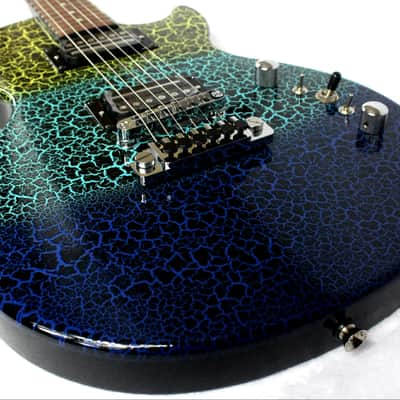 Custom Crackle Painted and Upgraded Epiphone LP Special ll Electric Guitar With Matching Headstock image 20