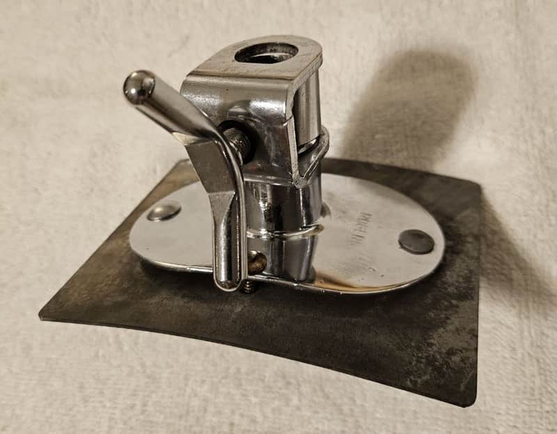 Rogers Swiv-o-matic Bassdrum/Tom Mount ~1960's Chrome, with back plate and hardware image 1