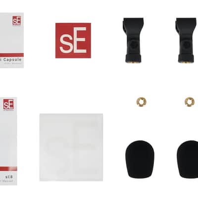 Pair Se Electronics sE8 Omni All Metal Recording Microphones w/Gold Plated XLR image 10