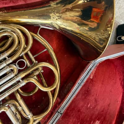 C. G. Conn 6D Double French horn. Made in USA image 4