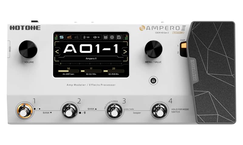 HOTONE Multi-Effects Pedal Dual Effect Chains with Expression Pedal FX Loop MIDI I/O Stereo OTG USB Audio Interface Touch Screen Ampero II(shipping from local USA warehouse) image 1